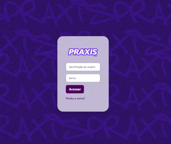 pagina de acesso da plataformapraxis praxis.online (anual)